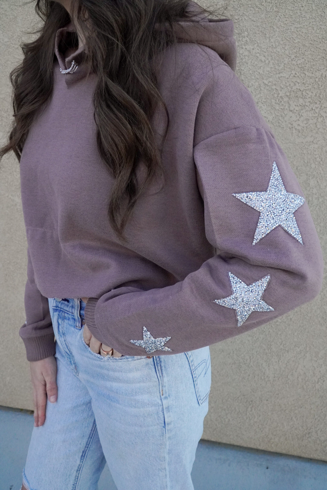 Rhinestone Crop Sweatshirt 2.0