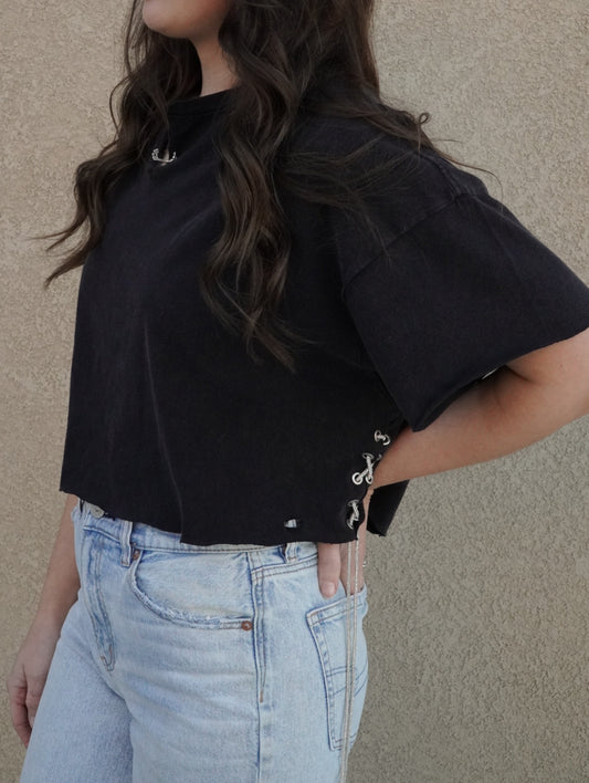 Sparkle and Shine Cropped T Shirt